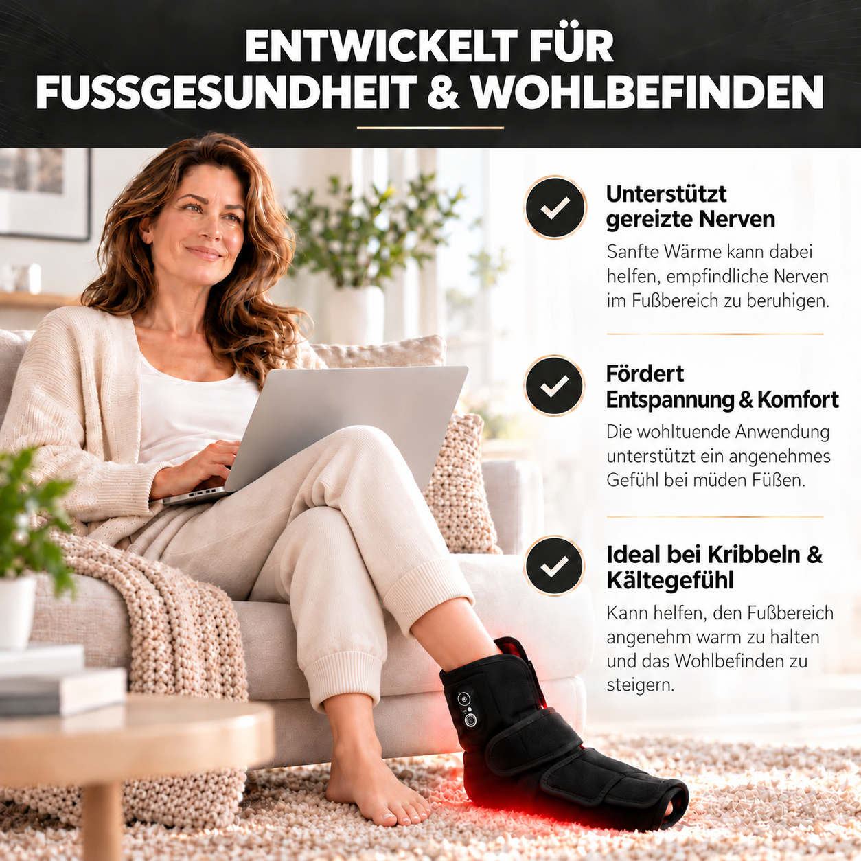 NeuroLight - Rotlicht-Komfort für Füße & Nerven